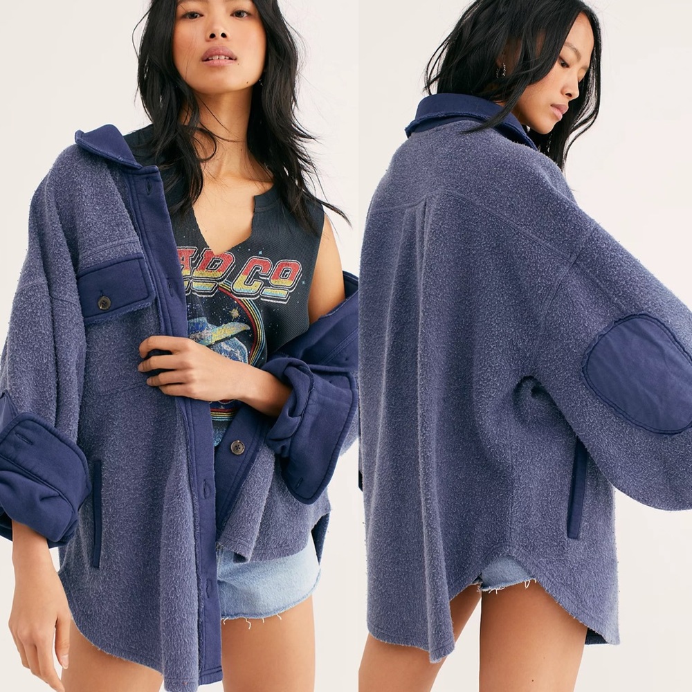 Free People Ruby Jacket Blue Small NEW